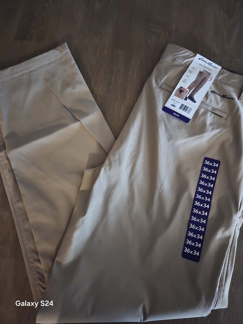 Eddie Bauer Men’s Tech Chino Pant Sz 36x34 New